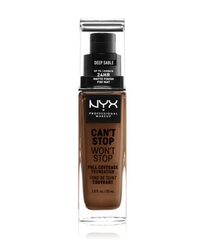 NYX Professional Makeup Can't Stop Won't Stop 24-Hour Foundation Flüssige Foundation-30 ml
