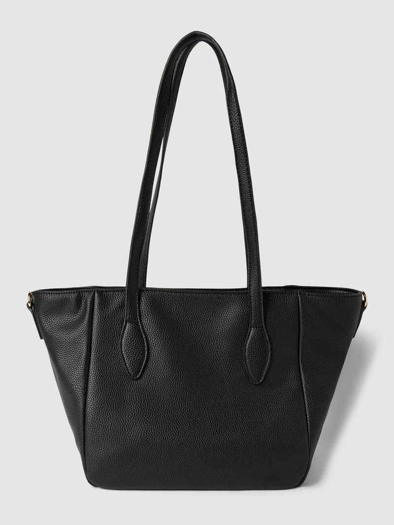 Handtasche mit Label-Detail in schwarz