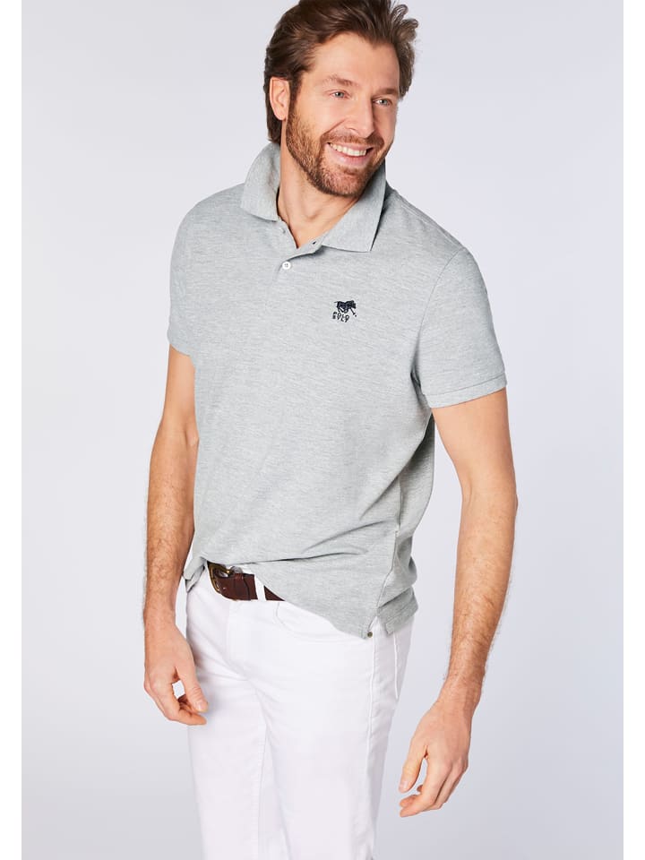Polo Sylt Poloshirt in Grau günstig kaufen