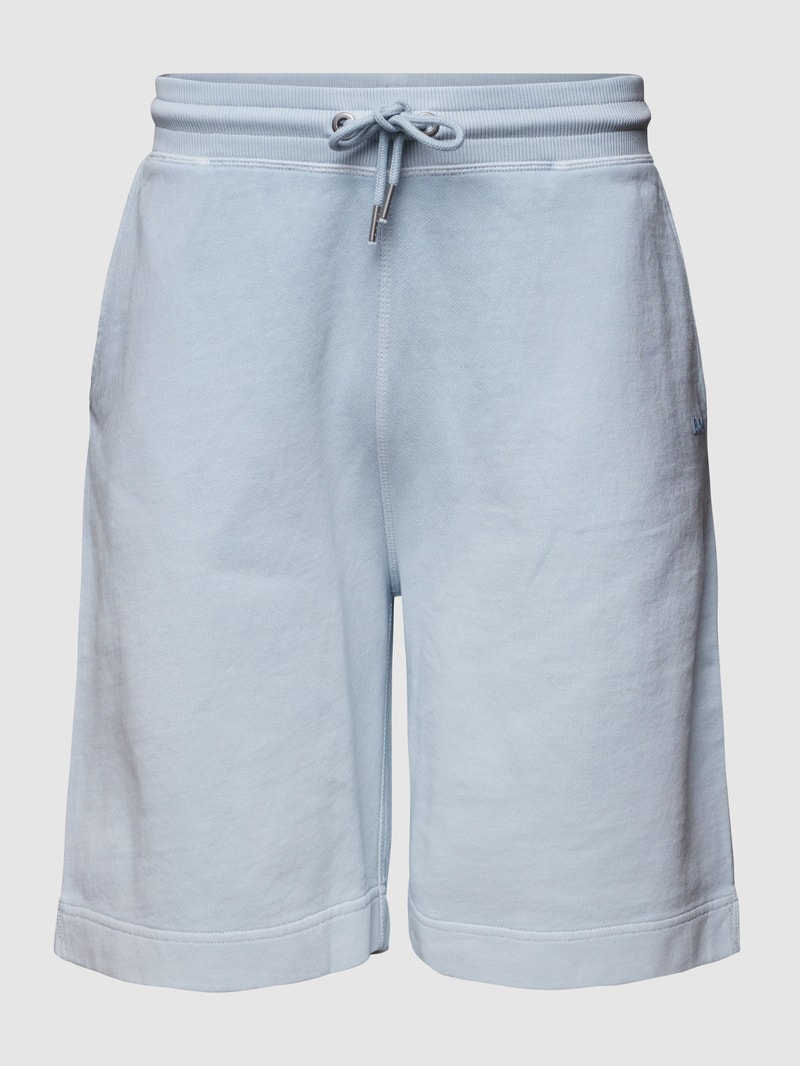 Sweatshorts mit Label-Print Modell 'Sefadebasic' in hellblau