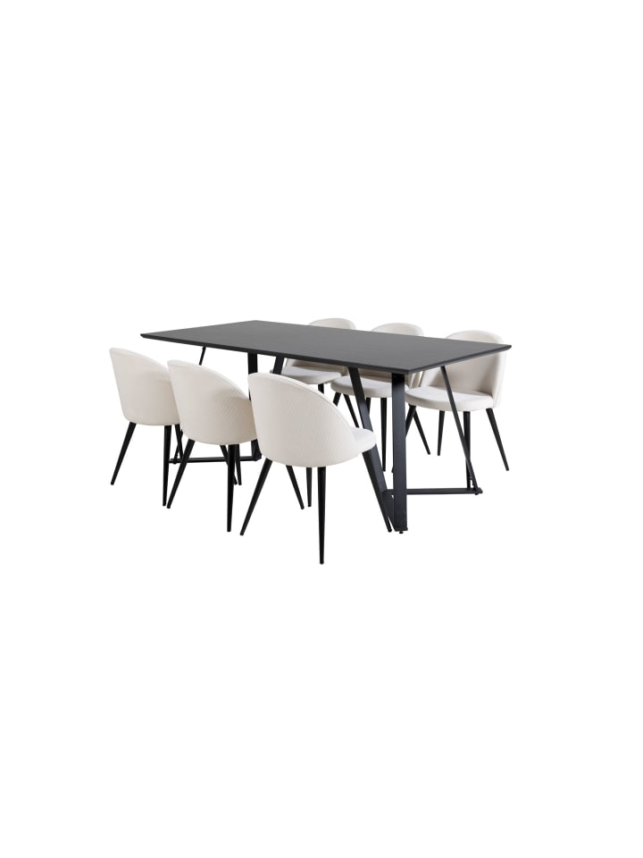 ebuy24 Essgruppe Marina 23 (7-teilig) Beige 90 x 180 cm günstig kaufen onesize