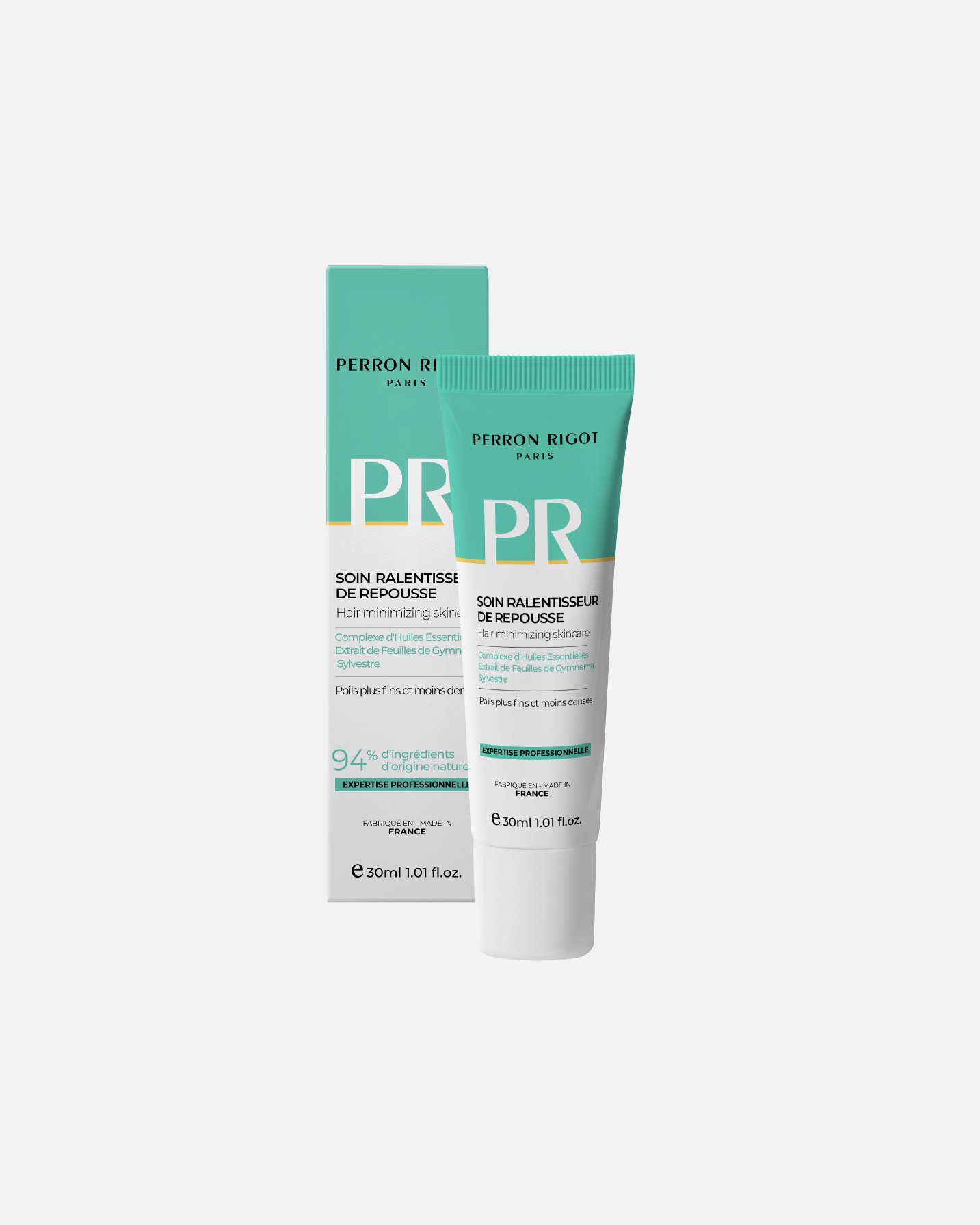 Perron Rigot, produit de croissance capillaire avec inhibition de la croissance