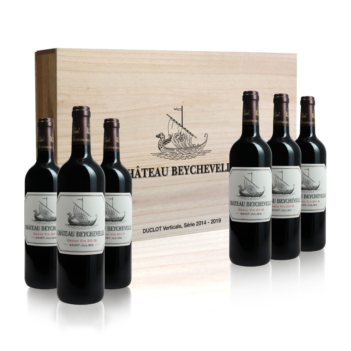 Bordeaux Château Beychevelle Verticale série 2014-2019    2019