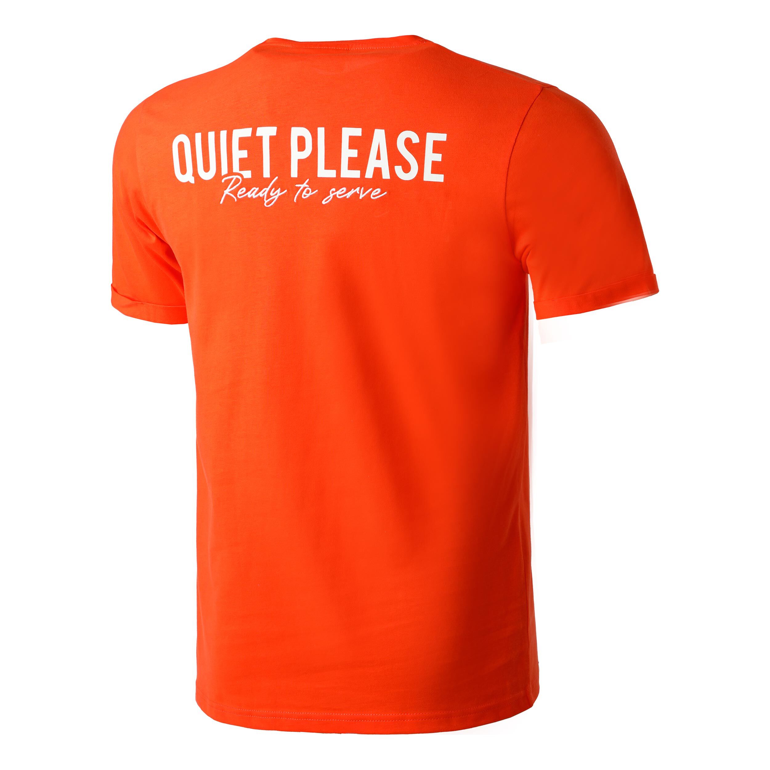 Ready To Serve T-Shirt Herren - Orange, Weiß