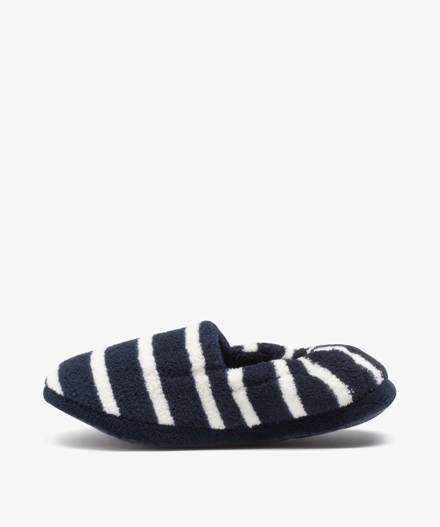 Chaussons Garçon en velours à rayures - Apollo marine | GEMO