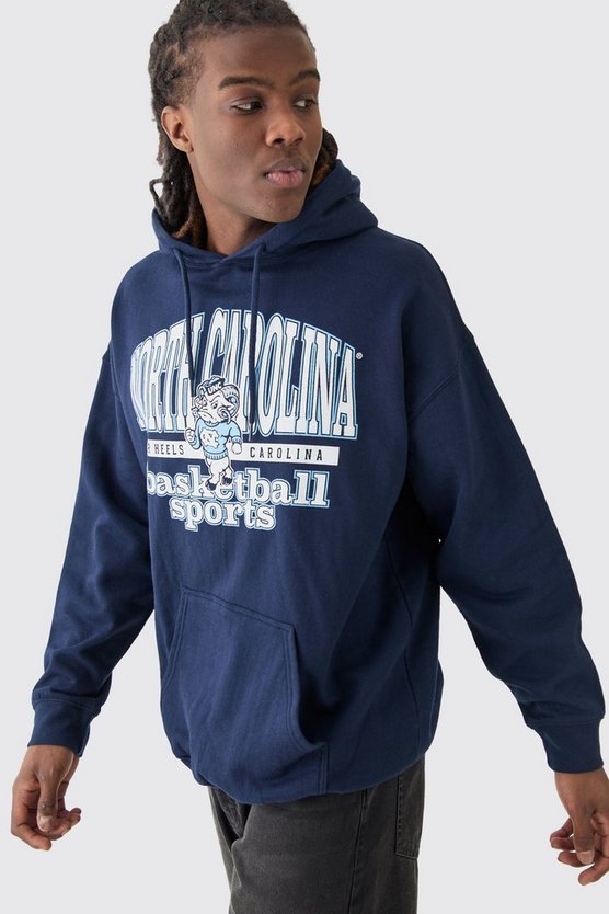Oversize Hoodie mit lizenziertem North Carolina Print