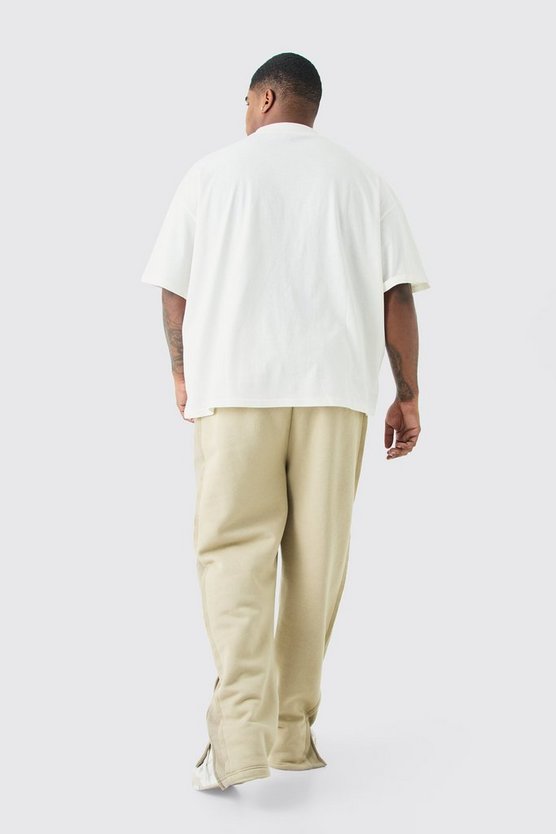 Plus kastiges Oversize T-Shirt mit Homme Ltd Print
