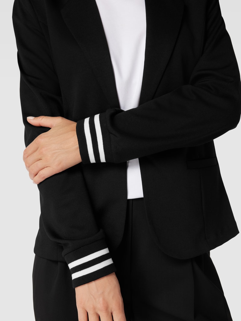 Blazer mit Leistentaschen Modell 'KINNIE' in schwarz