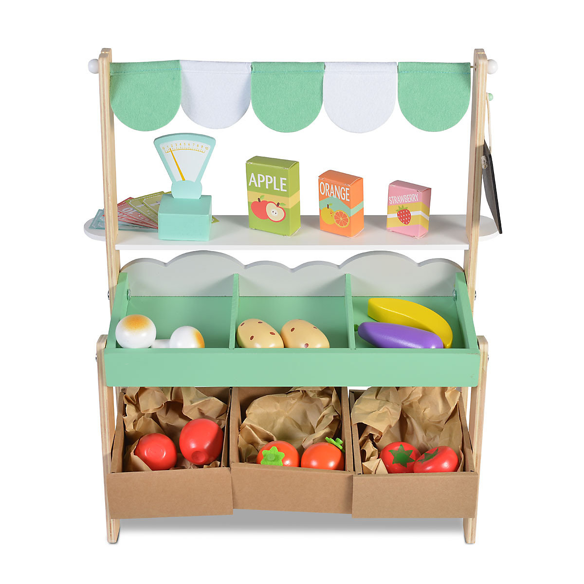 Kinder Marktstand 4425 Holz 50 cm hoch Kaufladen