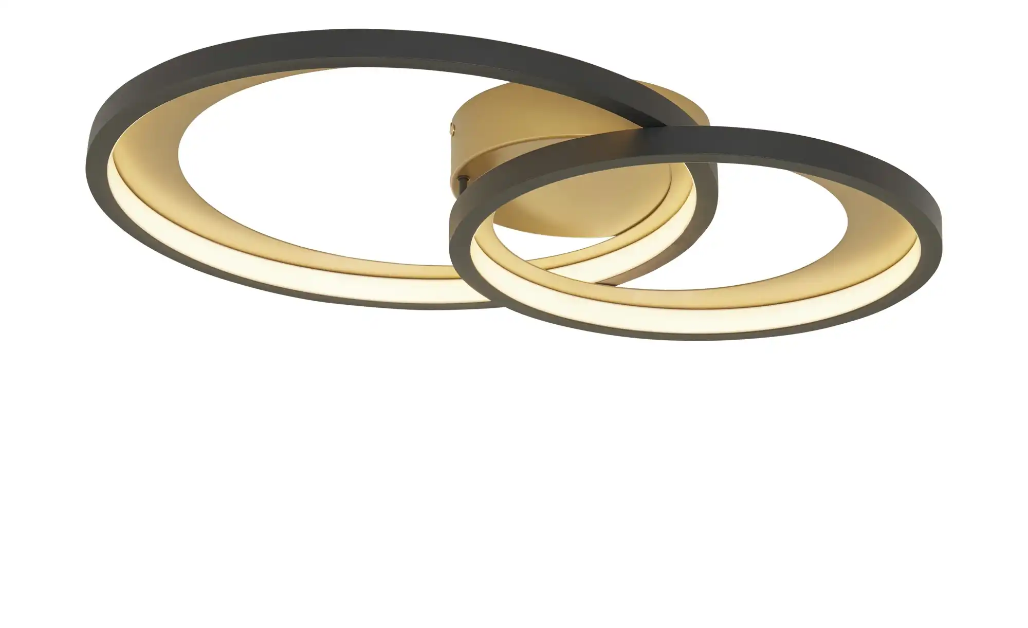 Trio LED-Deckenleuchte schwarz/goldfarben