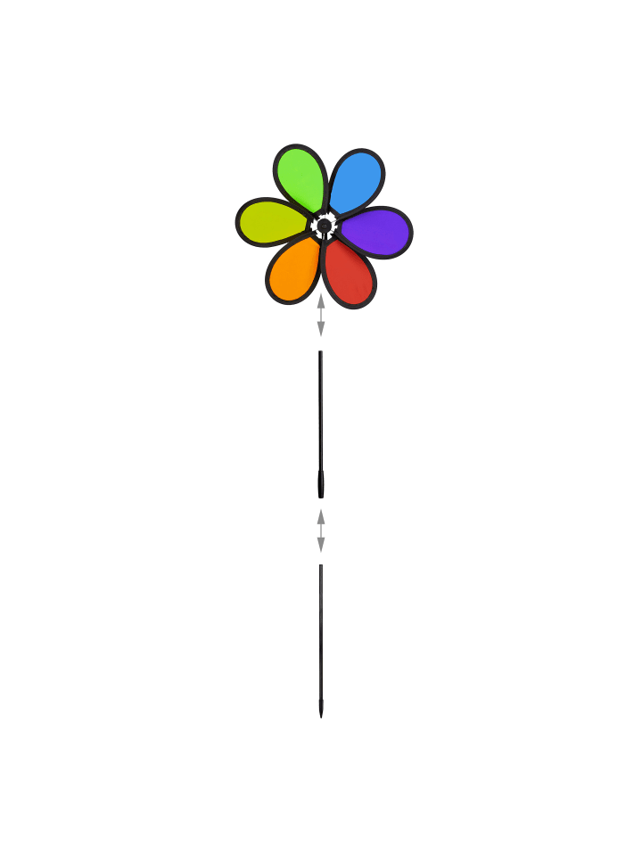 relaxdays 2x Windrad in Bunt - (B)27 x (H)66 x (T)7 cm günstig kaufen onesize