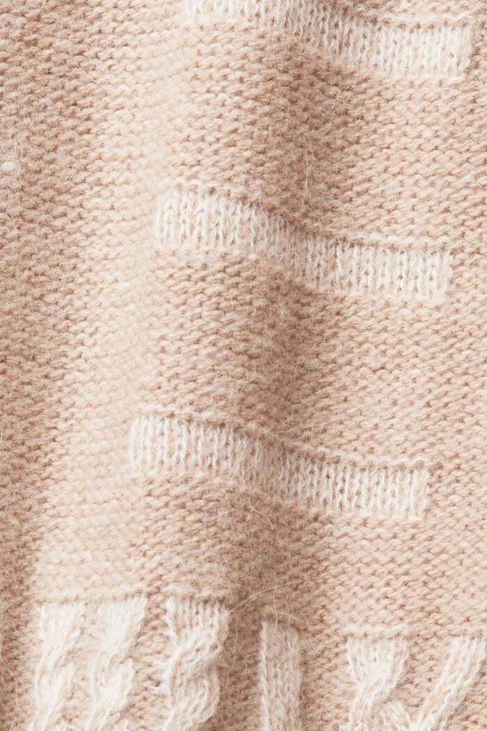 Longpullover aus Wollmix