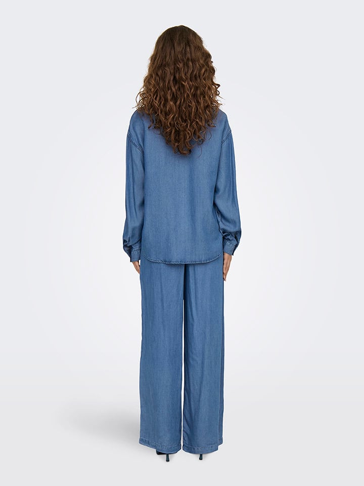 ONLY Bluse in Blau günstig kaufen