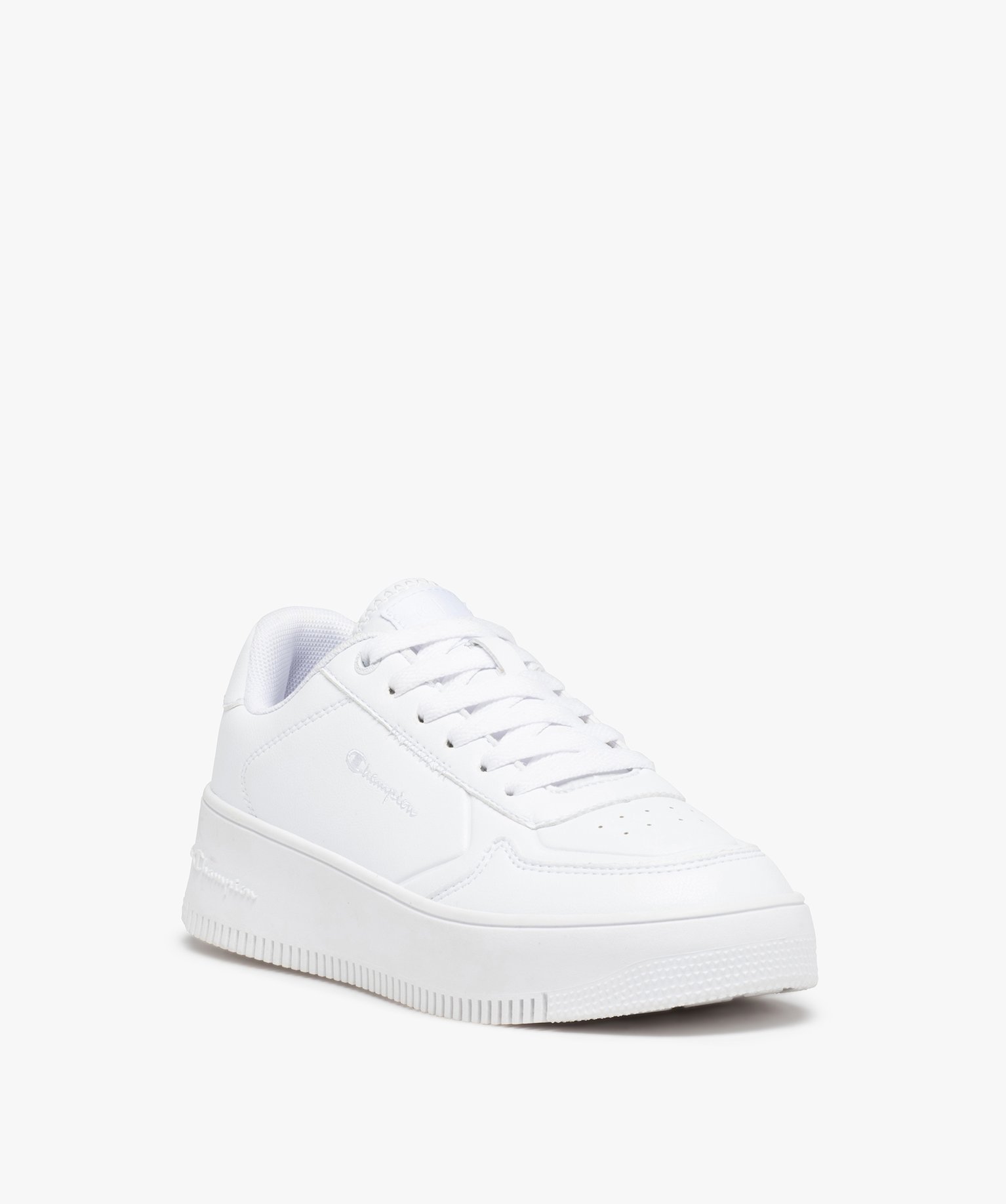 Baskets femme à semelle épaisse – Champion Rebound blanc | GEMO