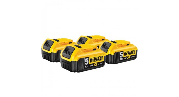DeWalt Accessoires DCB184QUARTET DCB184 4-pack - 4 x accu 18 Volt 5.0Ah Li-Ion