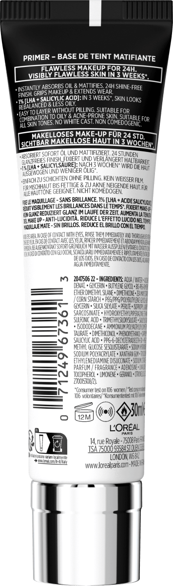 Primer Prime Lab 24h Matte Setter, 30 ml
