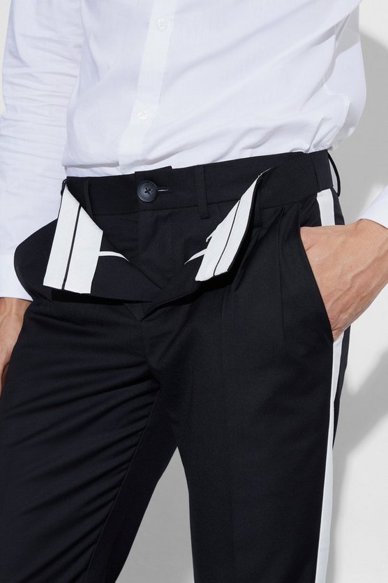 Slim-Fit Hose mit doppeltem Bund