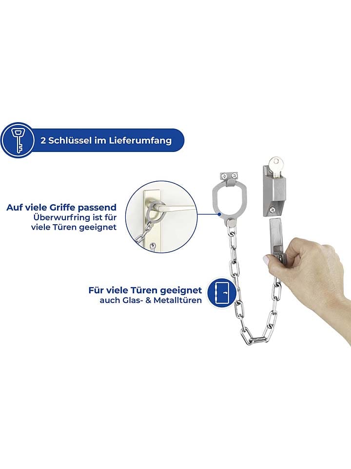 Wenko Türgriff-Kette in Silber - (L)30 cm günstig kaufen onesize