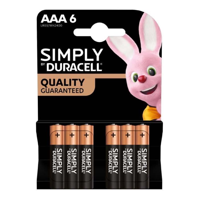 Μπαταρίες DURACELL Simply AAA - LR03 x 6