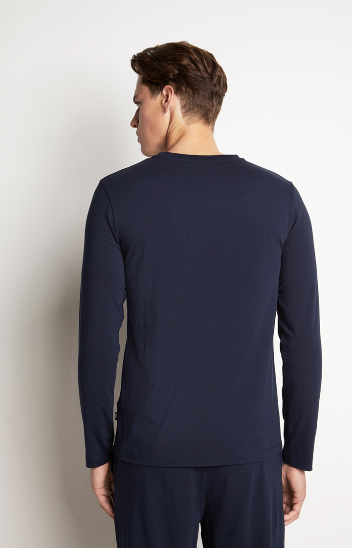 Loungewear Longsleeve in Dunkelblau