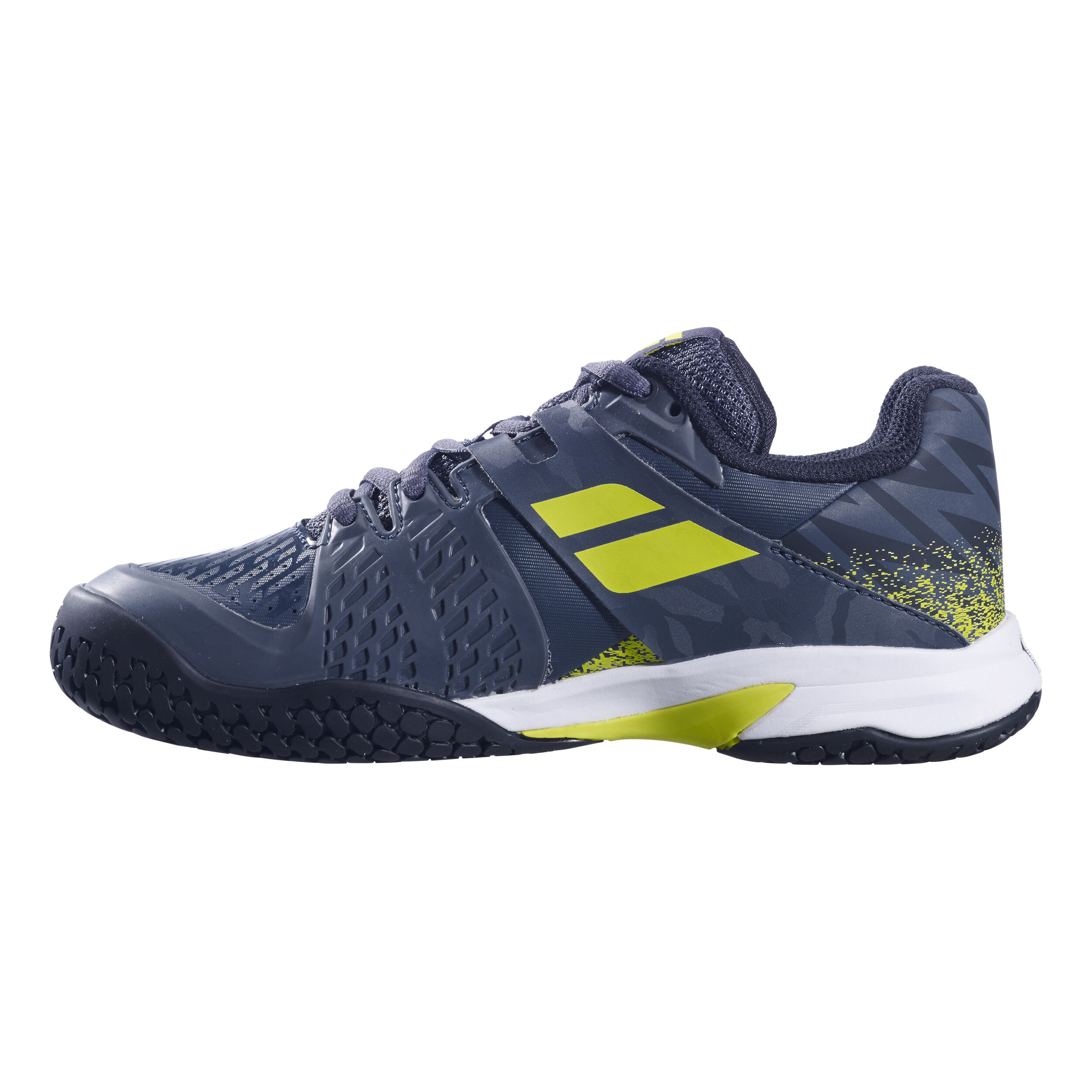 Propulse Allcourtschuh Kinder - Dunkelblau, Neongrün