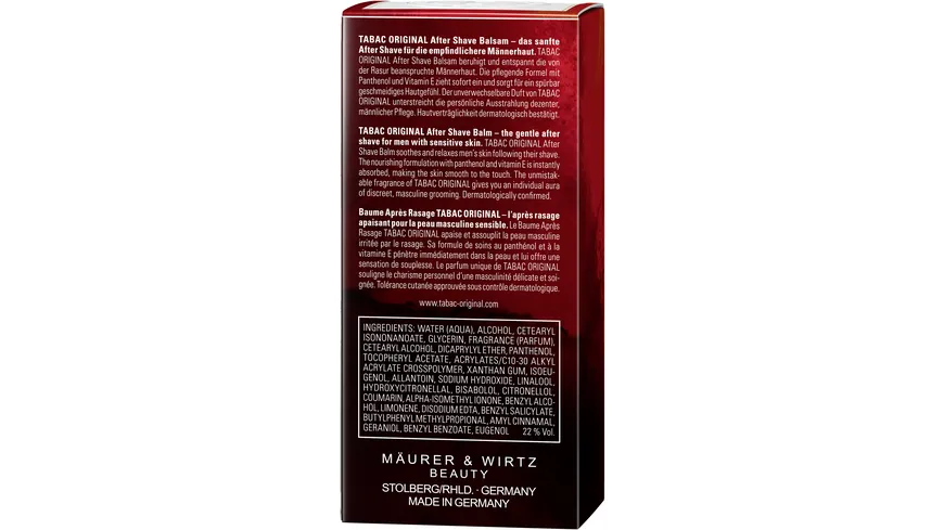 TABAC ORIGINAL Aftershave Balsam 75 ml