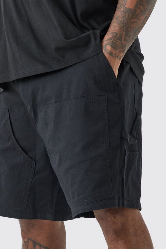 Plus Twill Cargo-Shorts