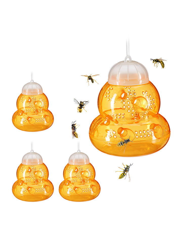 relaxdays 4 x Wespenfalle in Orange günstig kaufen onesize