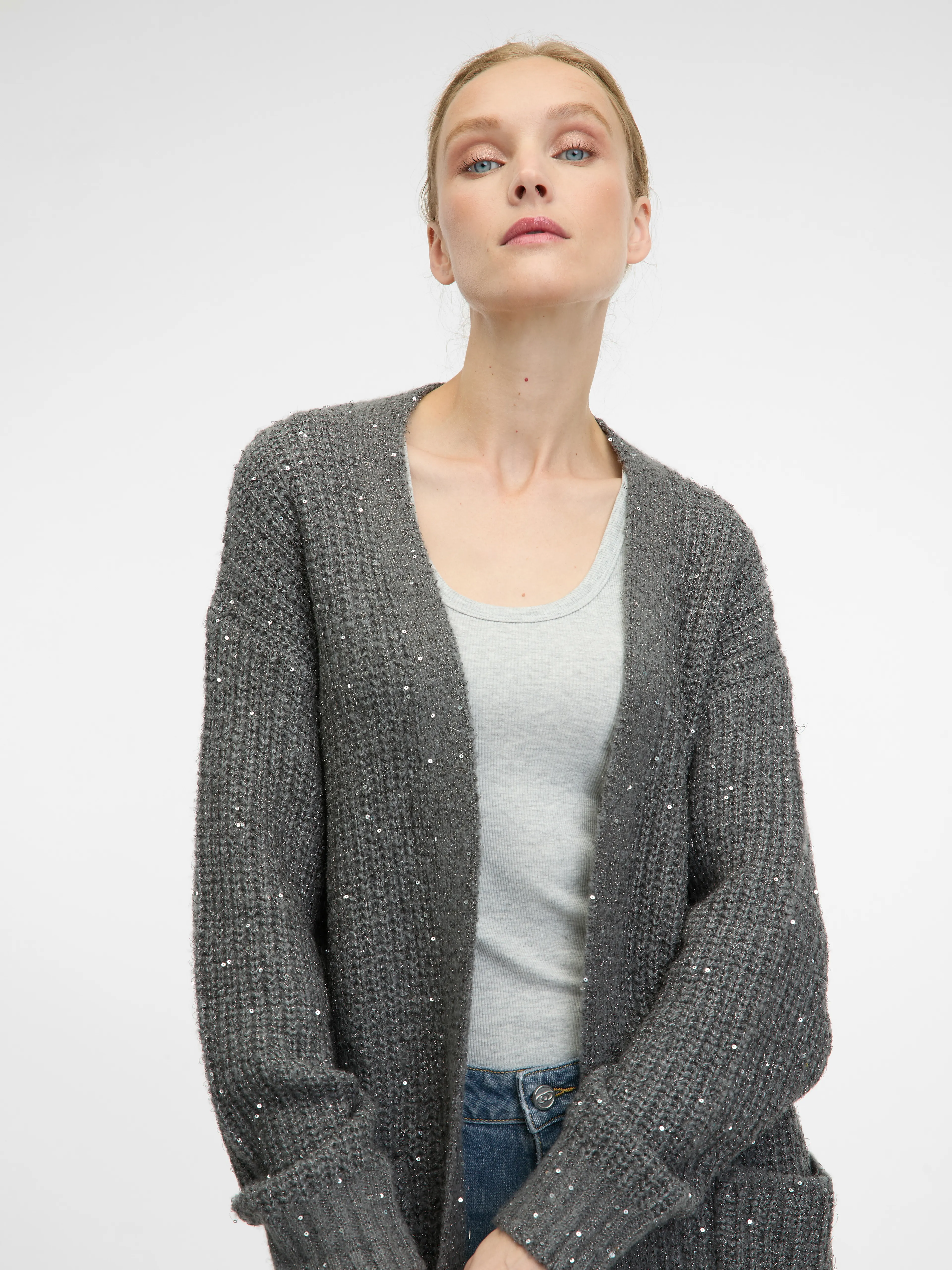 Graue Damen Cardigan ORSAY