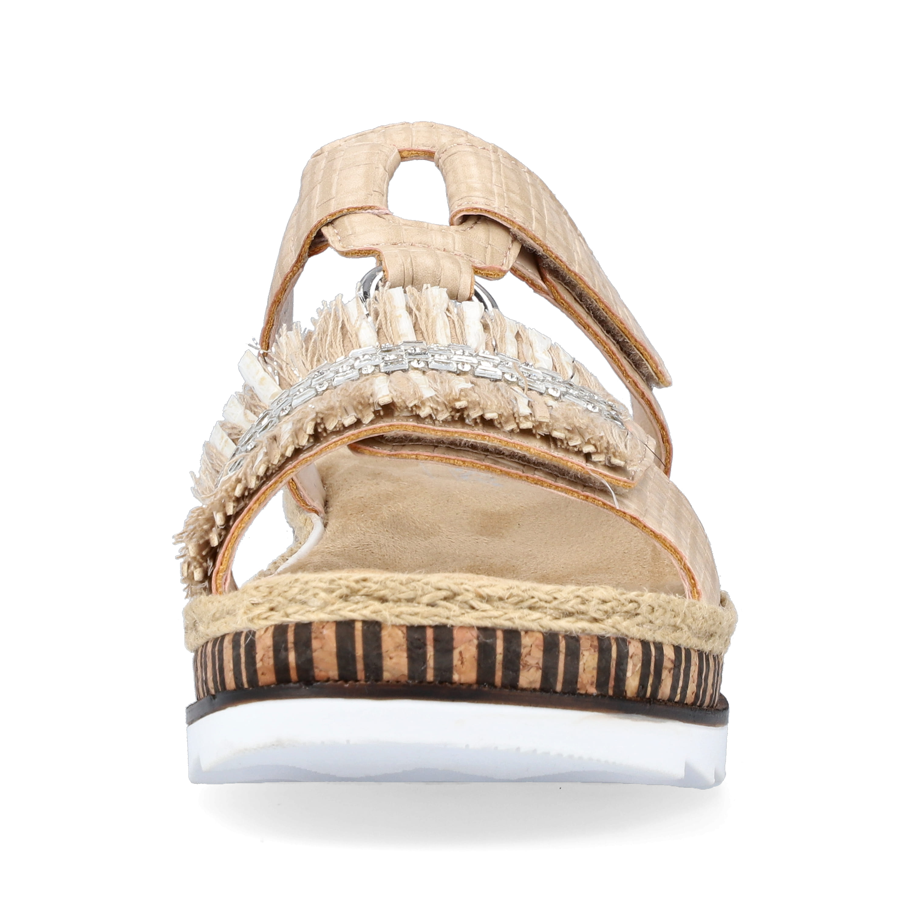 Rieker Damen Pantoletten cremebeige