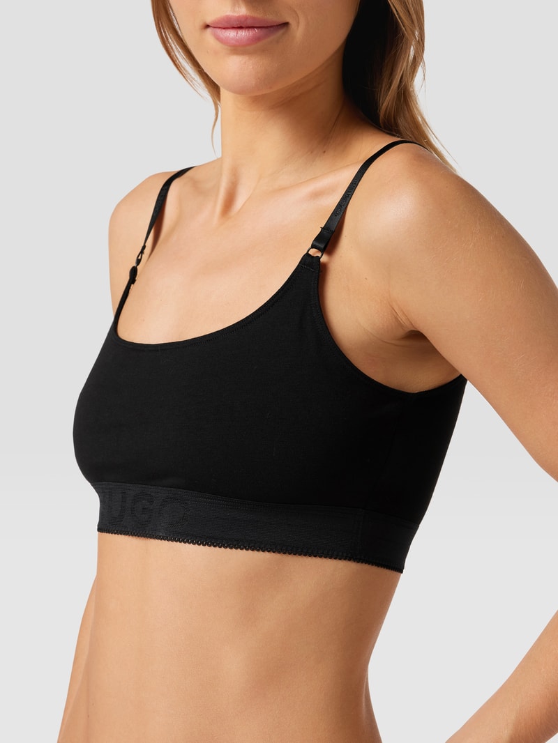 Soft-BH mit wattierten Cups in schwarz