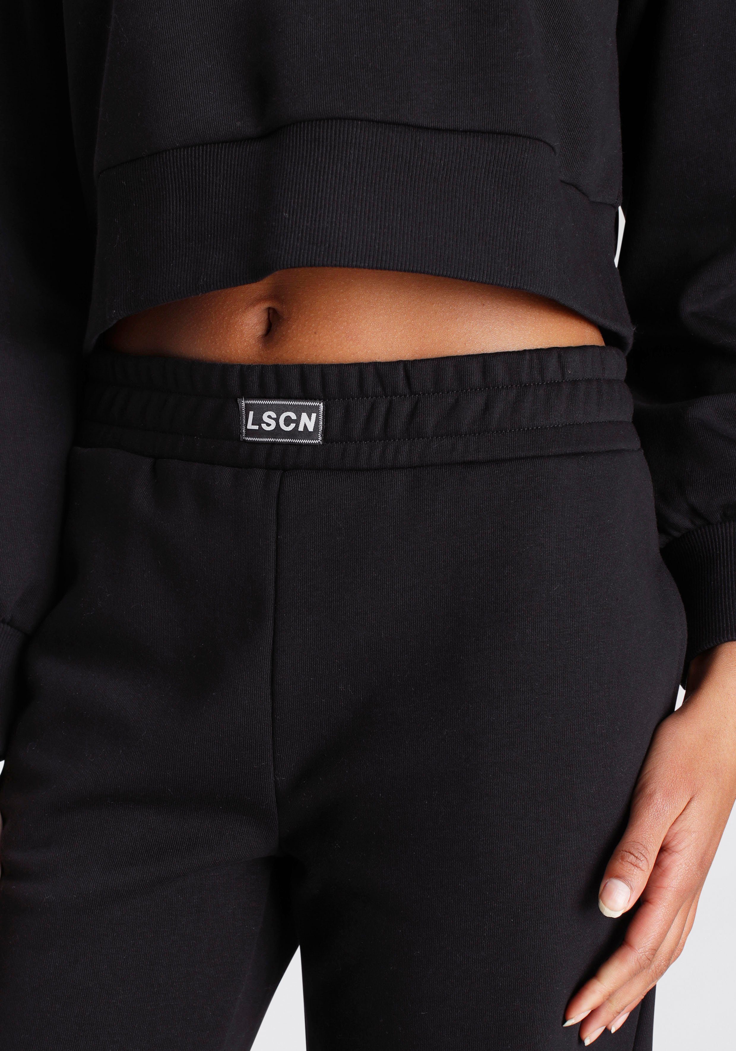 LASCANA Jogginghose mit geripptem Hosenbund, Loungewear, Loungeanzug