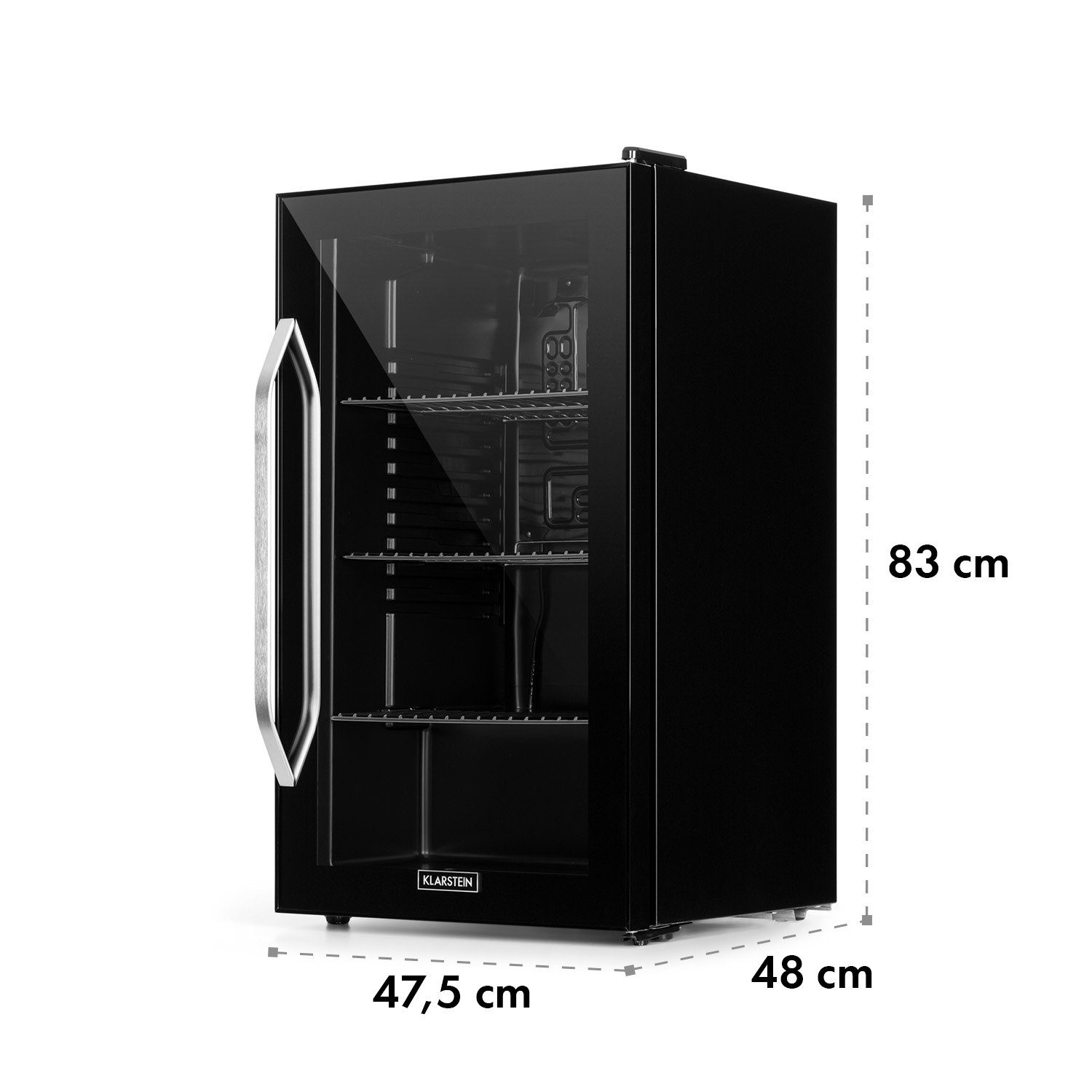 Klarstein Getränkekühlschrank HEA-Beersafe-XXL-OX 10034848A, 83 cm hoch, 47.5 cm breit, Bier Hausbar Getränkekühlschrank Flaschenkühlschrank Glastür