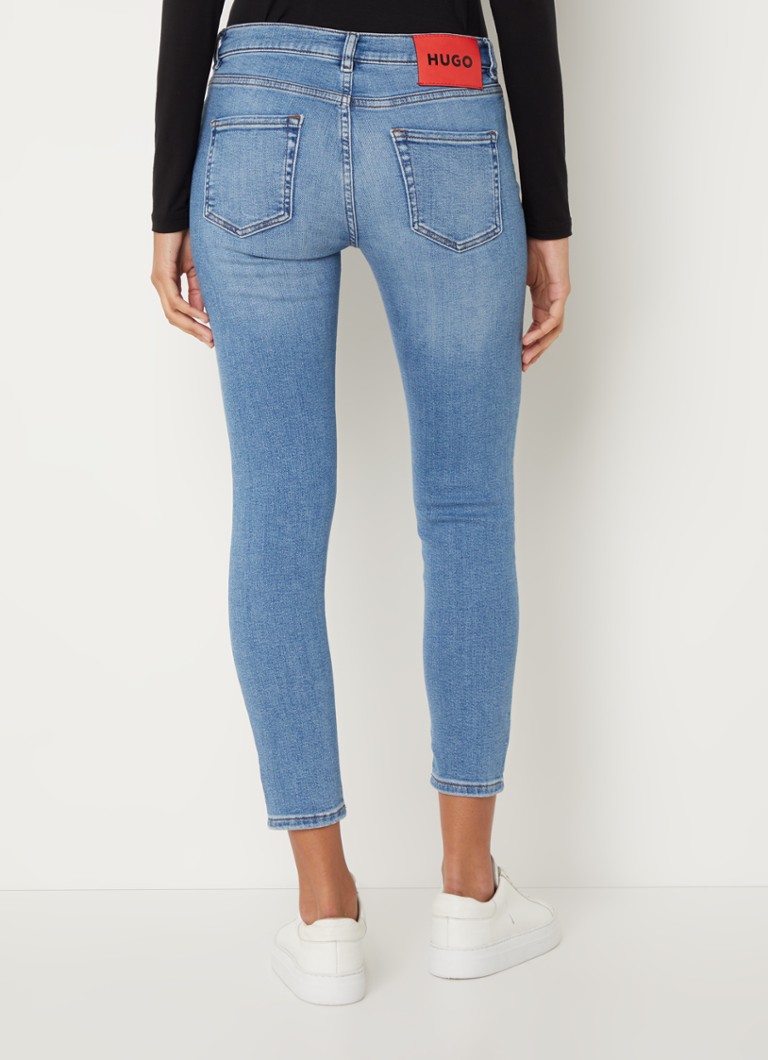 Blugi HUGO BOSS 932 cu talie medie, croială slim, spălare medie