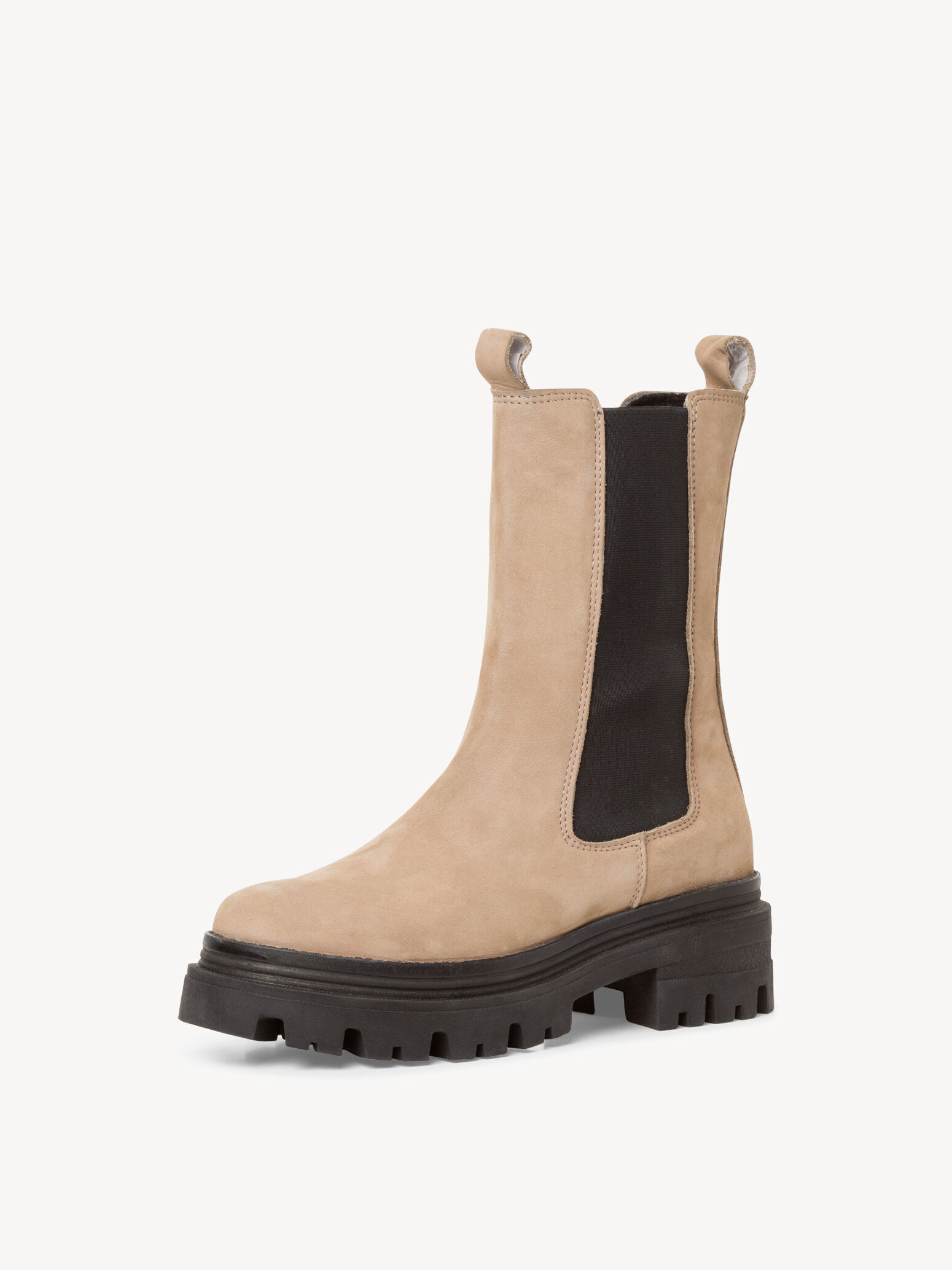 Bottine Chelsea en cuir - marron