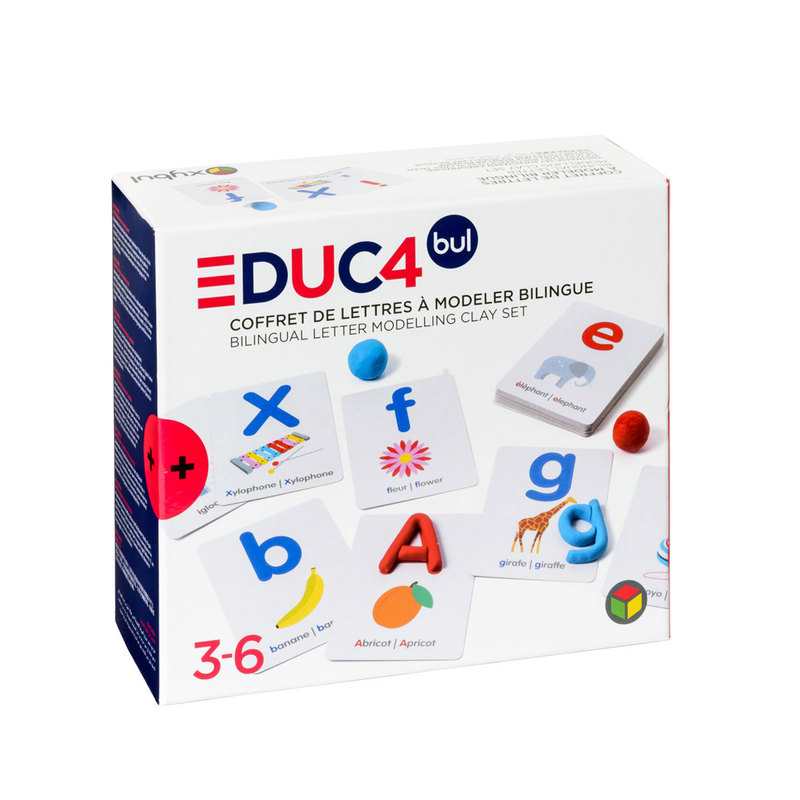 Coffret de lettres à modeler bilingue Oxybul