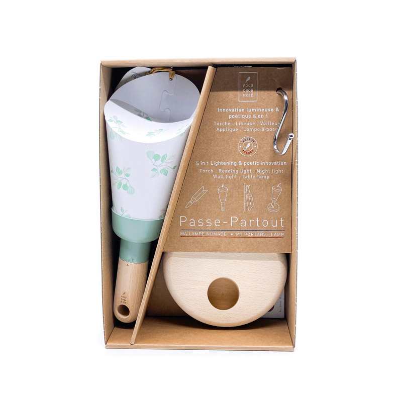 Coffret 5 en 1 lampe nomade Figuier-Cocoeko - Sauge Polochon and cie