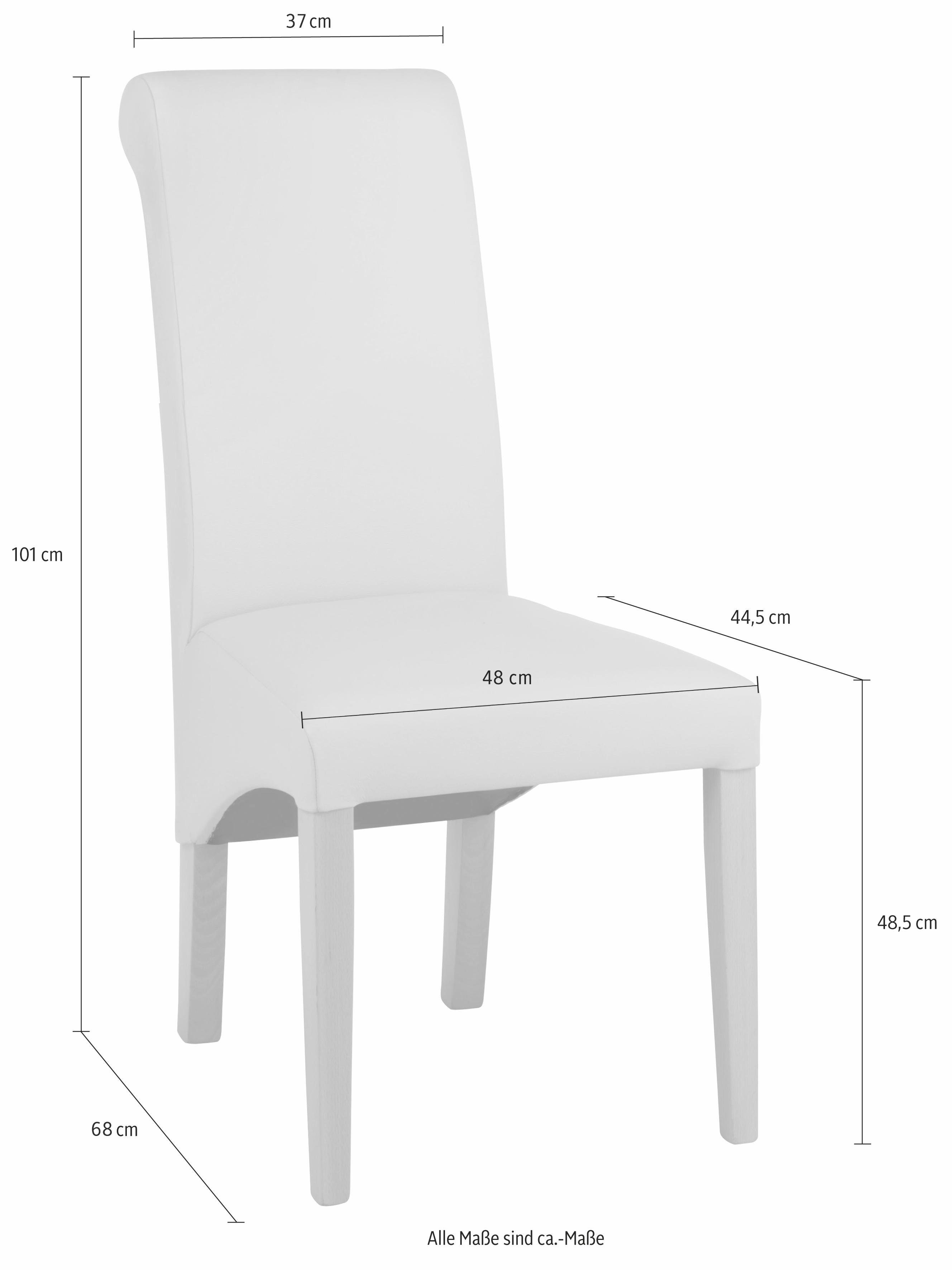 Home affaire 4-Fußstuhl Rito (Set, 2 St), im 2er, 4er oder 6er-Set