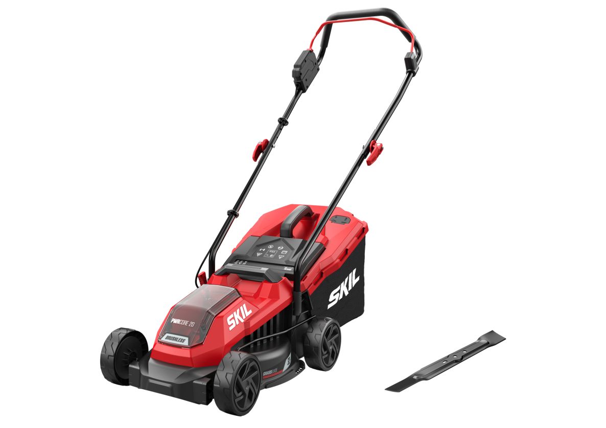 SKIL GM1E0125CA Sladdlös gräsklippare 32 cm 20V borstlös exkl. batterier och laddare i låda