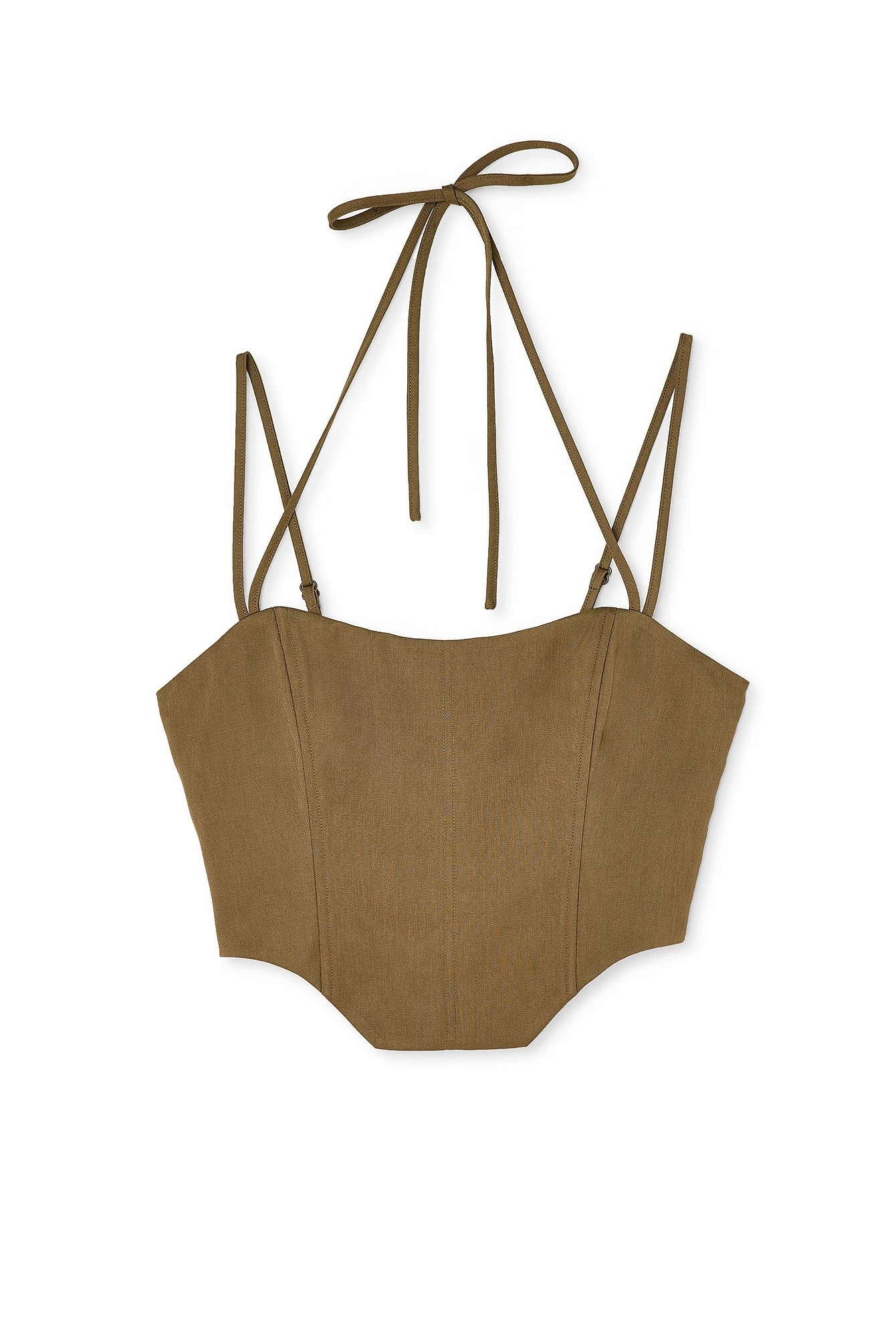 Smock Back Strap Detail Corset Top