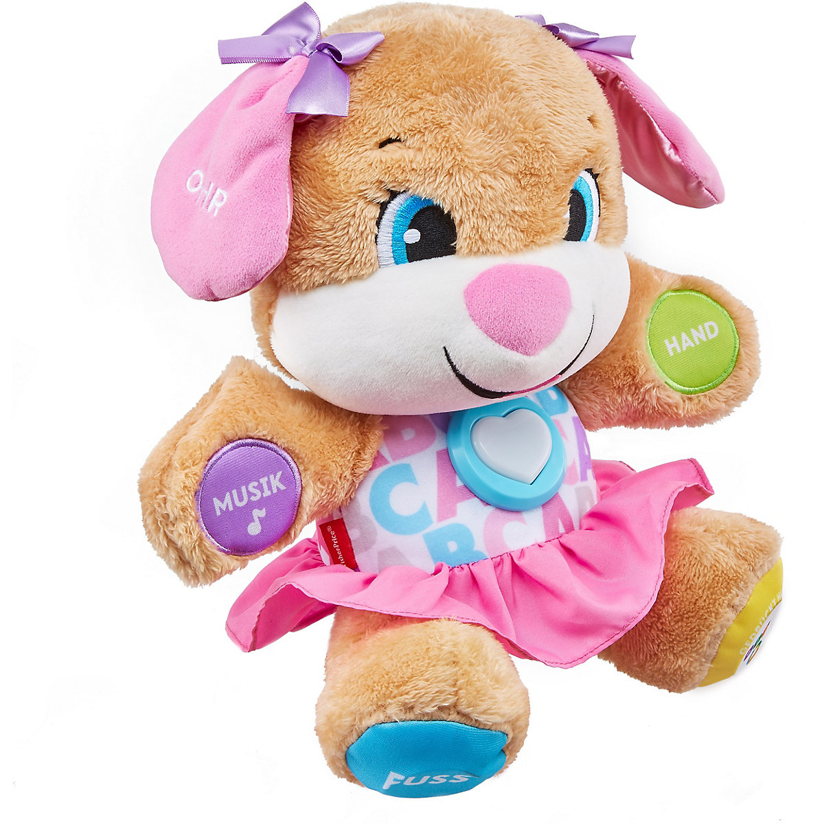 Fisher-Price Lernspaß Hundefreundin, Baby-Spielzeug, Kuscheltier, Lernspielzeug