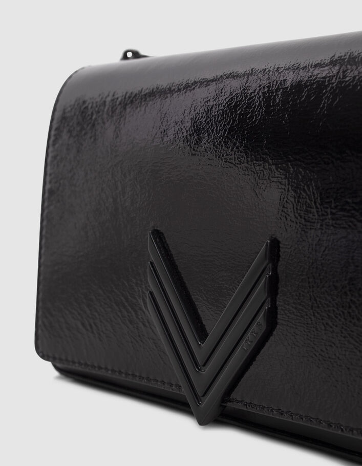 Le 111 CENTRAL PARK noir cuir verni Femme