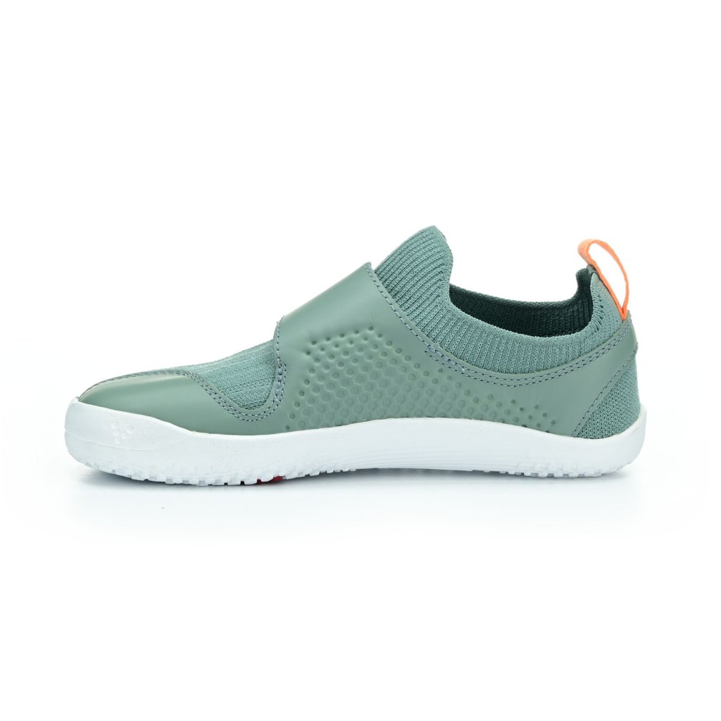Vivobarefoot Primus Knit II K Sea Green Leather sportliche Barfußschuhe