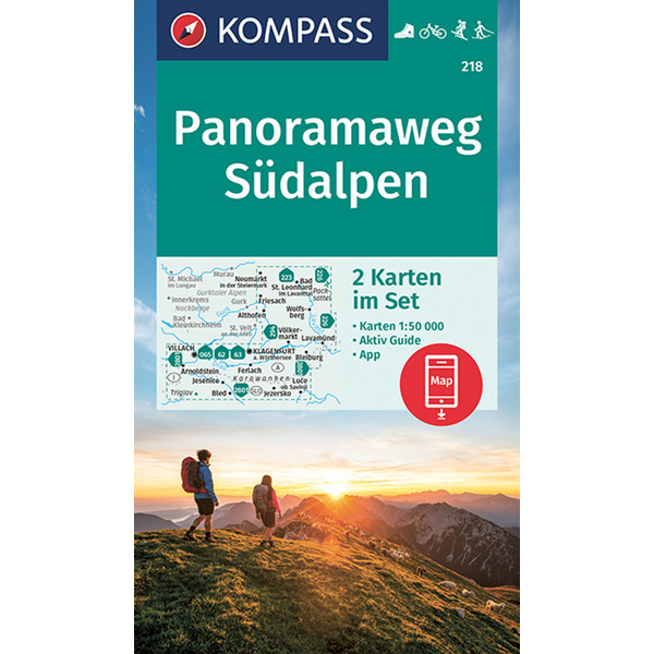 PANORAMAWEG SÜDALPEN 218 1:50000 - Wanderkarte