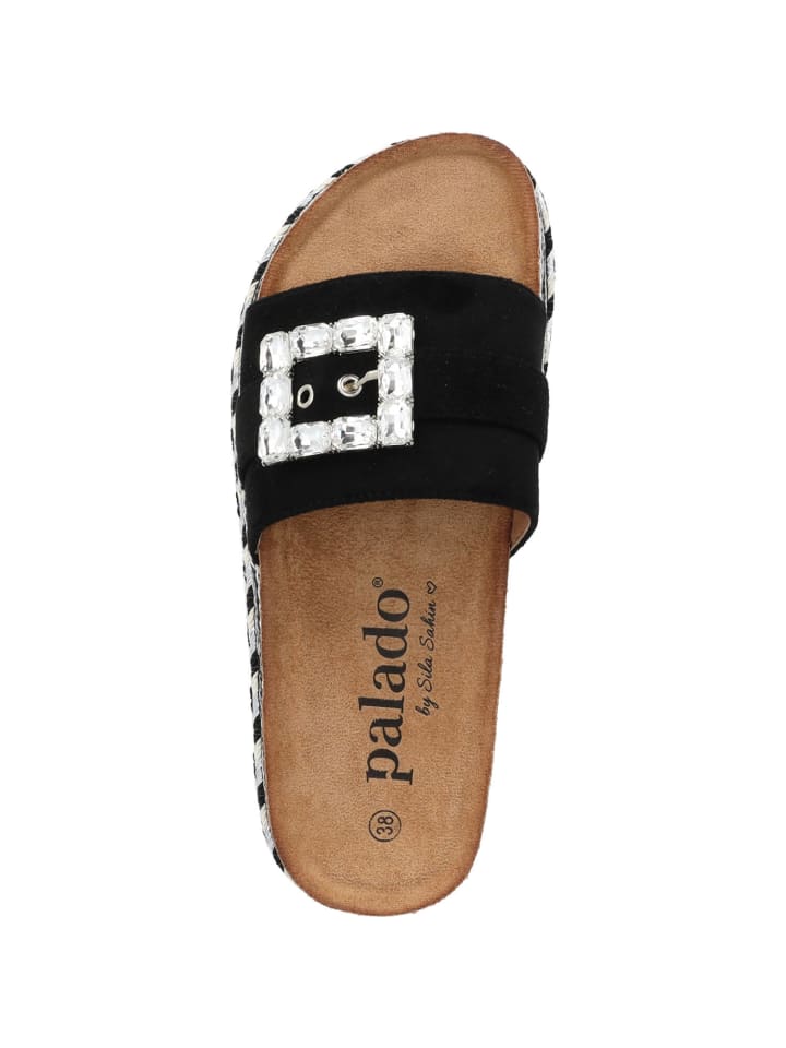 palado Plateau-Pantoletten in BLACK günstig kaufen