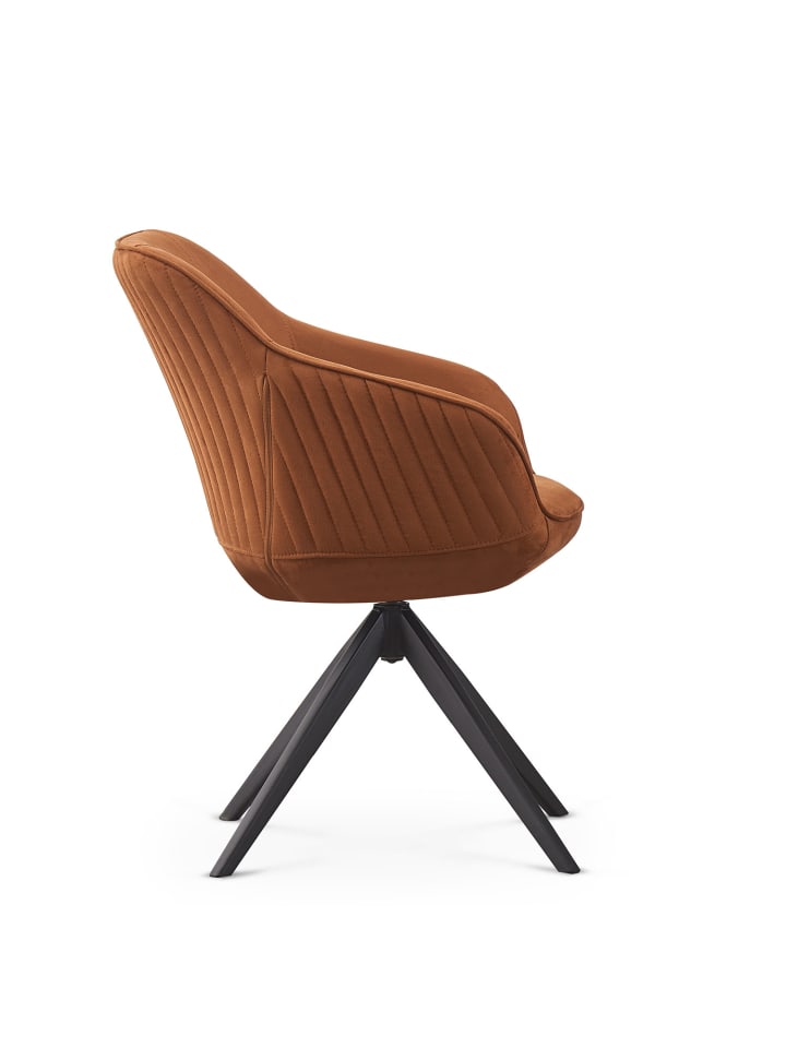 B&D Home Drehstuhl KATJA in Curry - (B)58 x (H)81 x (T)60,5 cm günstig kaufen onesize