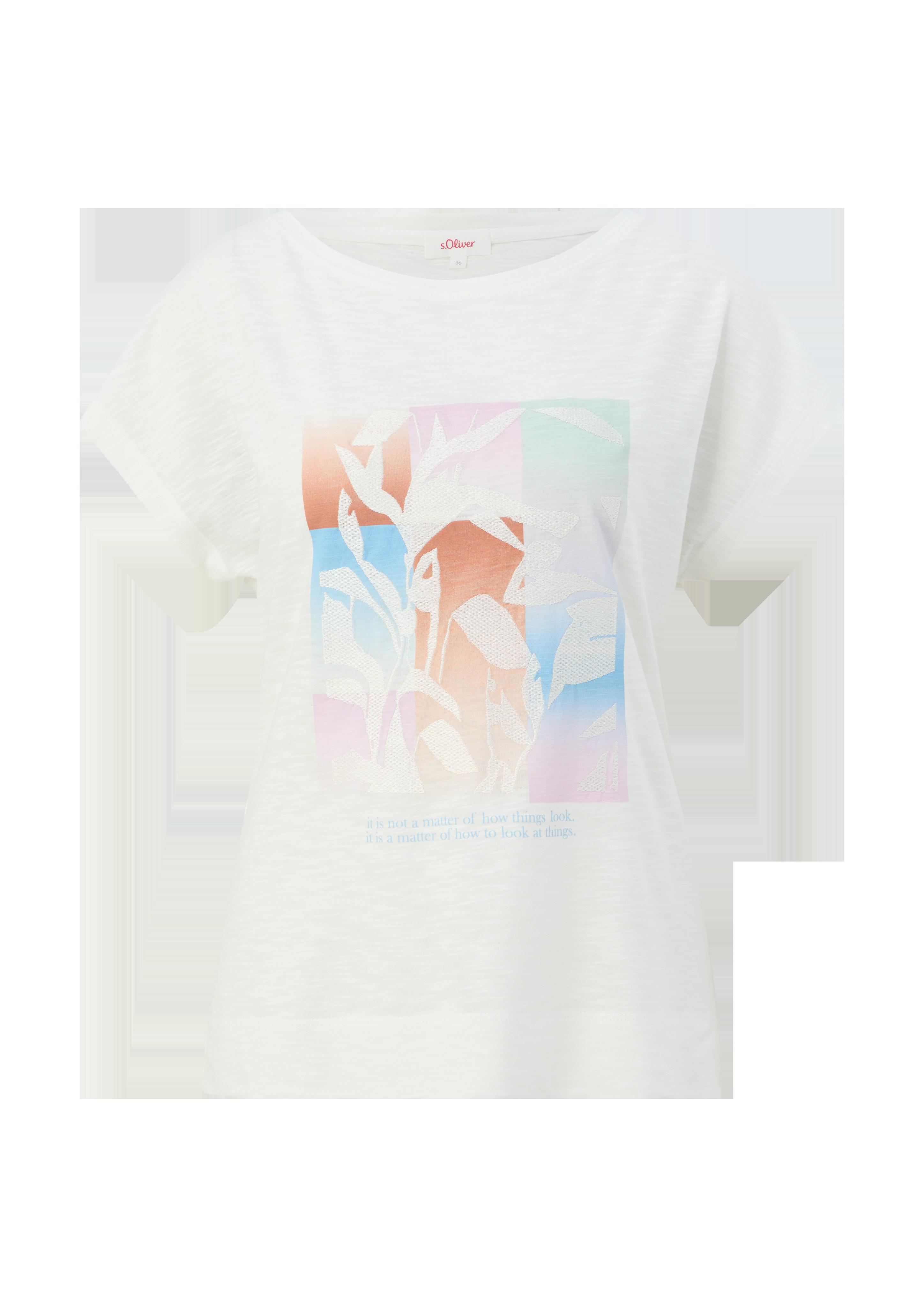 T-Shirt mit Stickerei  2132839-02D0