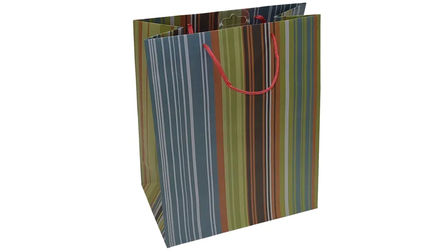 TRUBA Geschenktasche maxi STREIFEN grün/blau