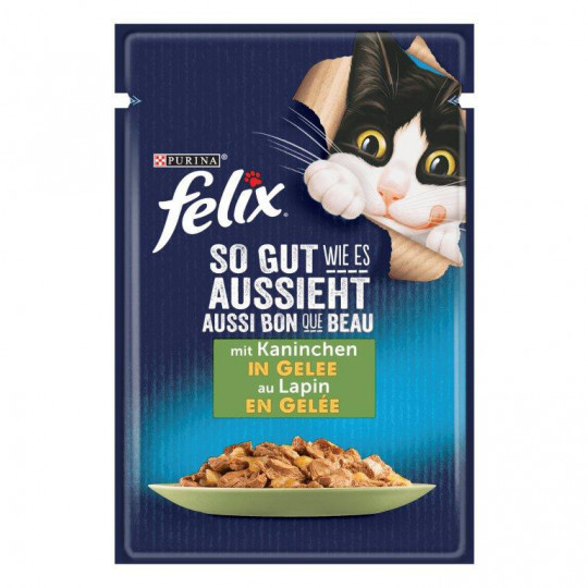 Felix So Gut Wie Es Aussieht Kaninchen in Gelee 85G