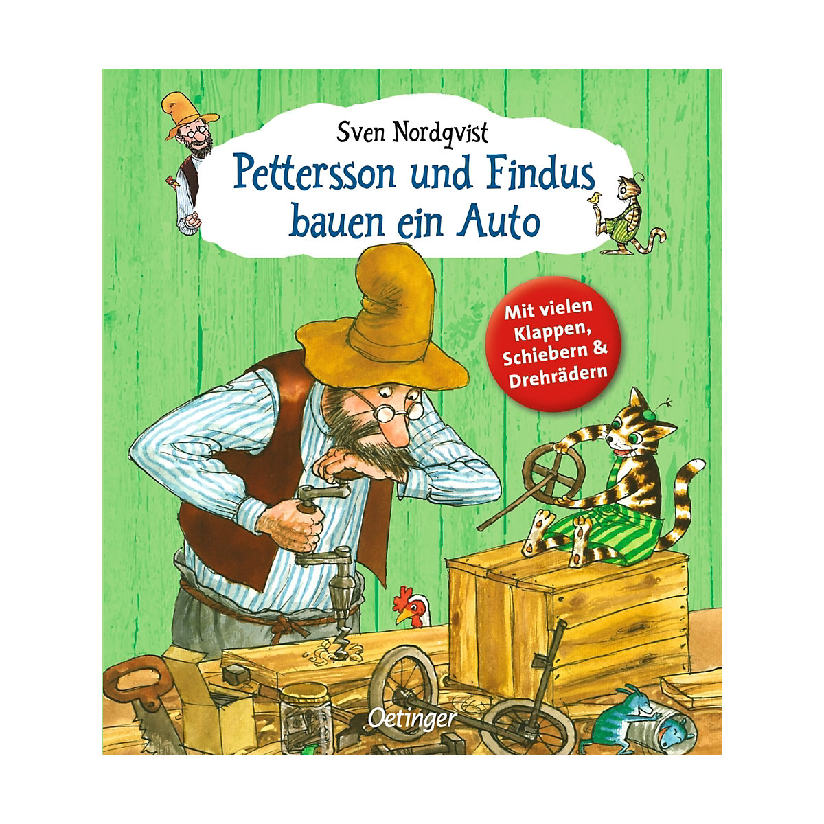 Pettersson und Findus bauen ein Auto